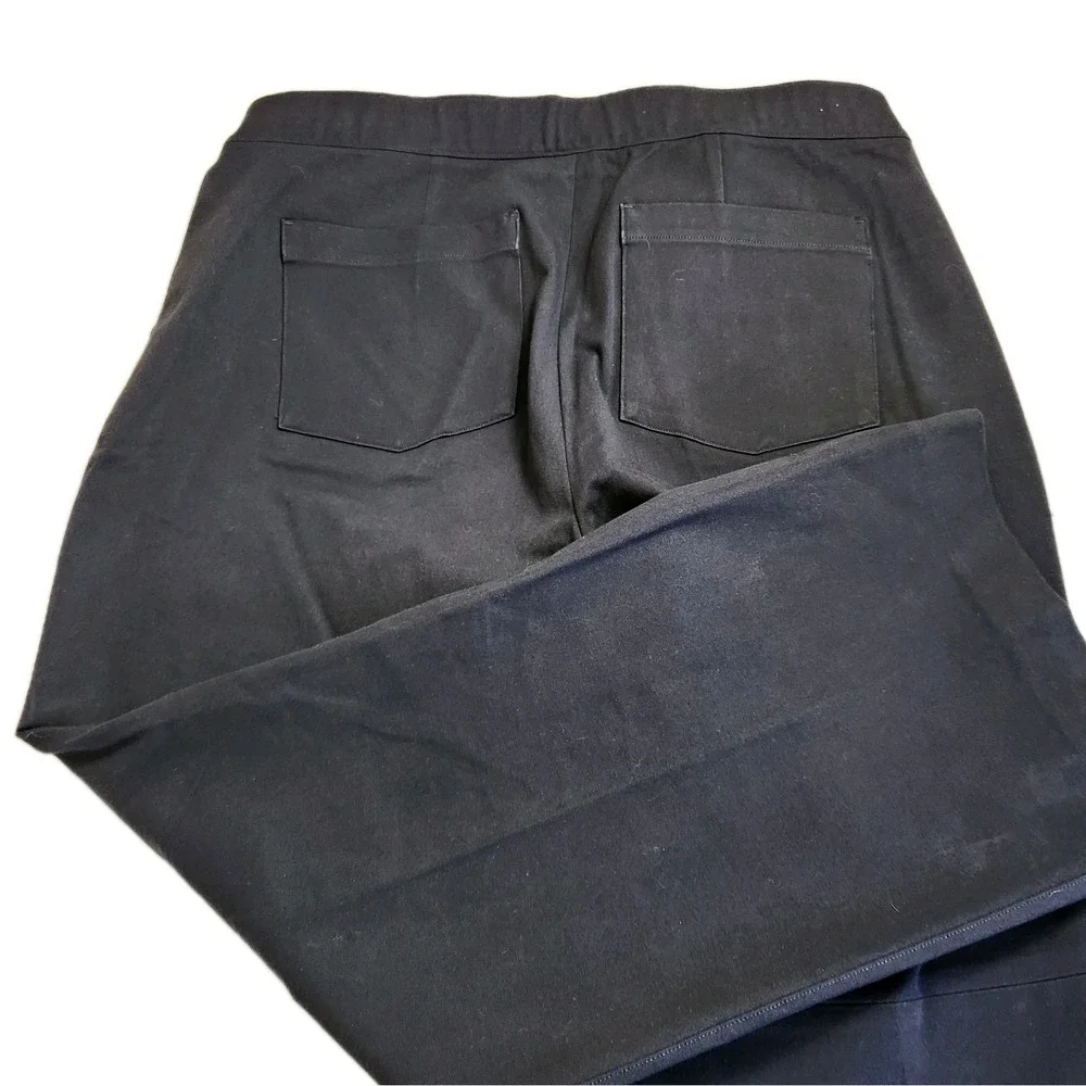 Spanx Womens On The Go Kick Flare Ponte Pants Sz XL Black High Rise Slim 20367R - Picture 3 of 16